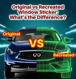 The Difference Between Infiniti Original Window Sticker vs. Recreated Explained