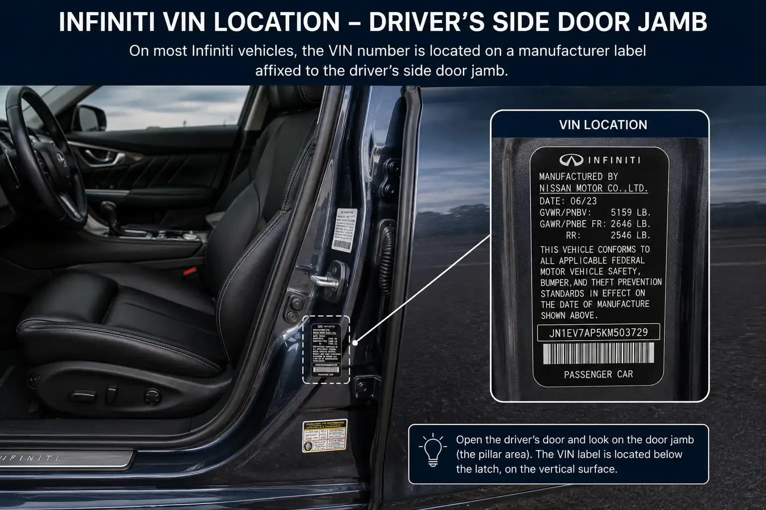 Driver-side-door-jamb-infiniti