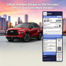 Infiniti Window Sticker vs VIN Decoder: Which Gives More Details?