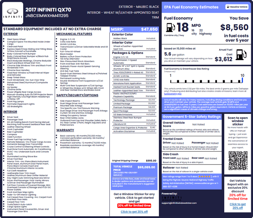 Window Sticker Sample